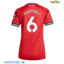 Camisa de time de futebol Manchester United Lisandro Martinez #6 Replicas 1º Equipamento Feminina 2025-26 Manga Curta